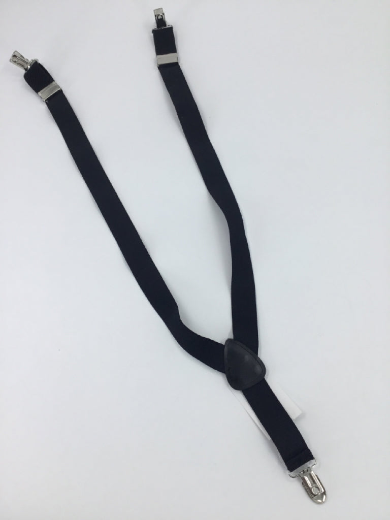 Child Size Child Black Solid Suspenders