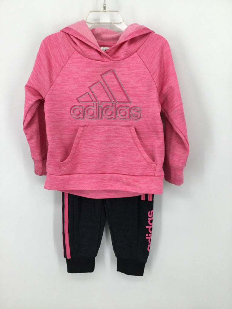Adidas Child Size 2 Pink Outfit - girls