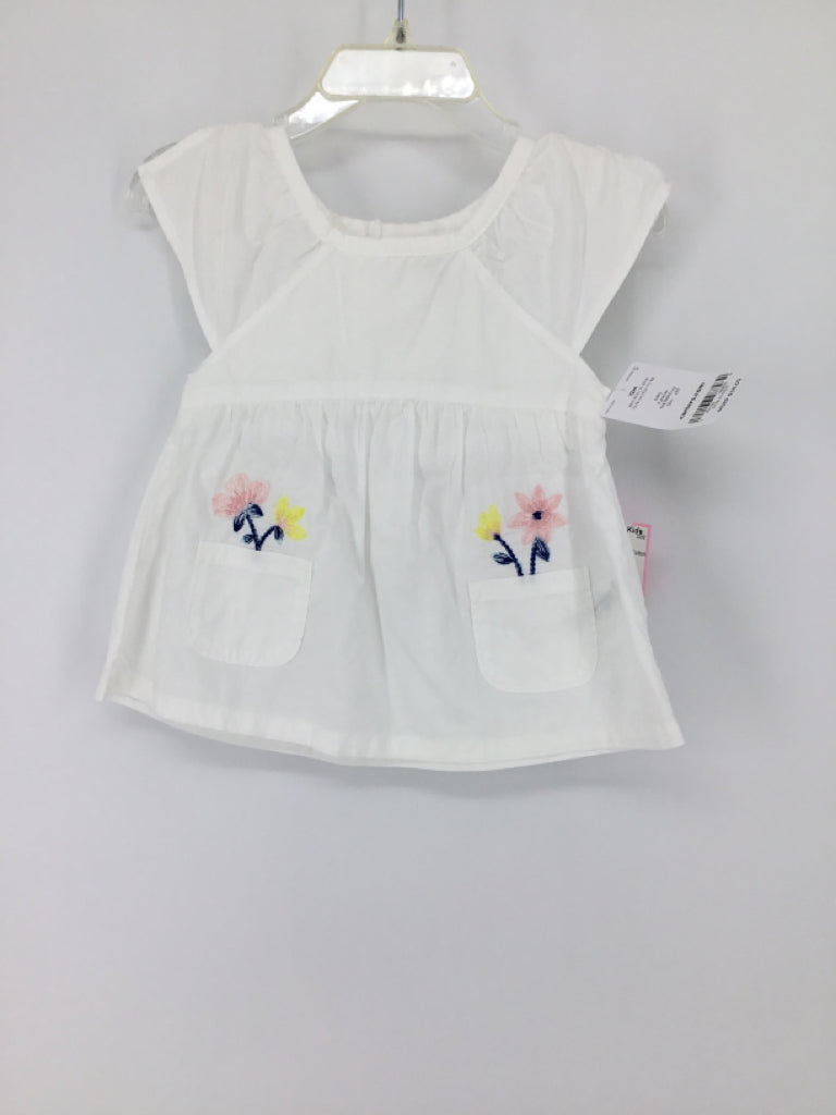 Carter's Child Size 12 Months White Shirt - girls