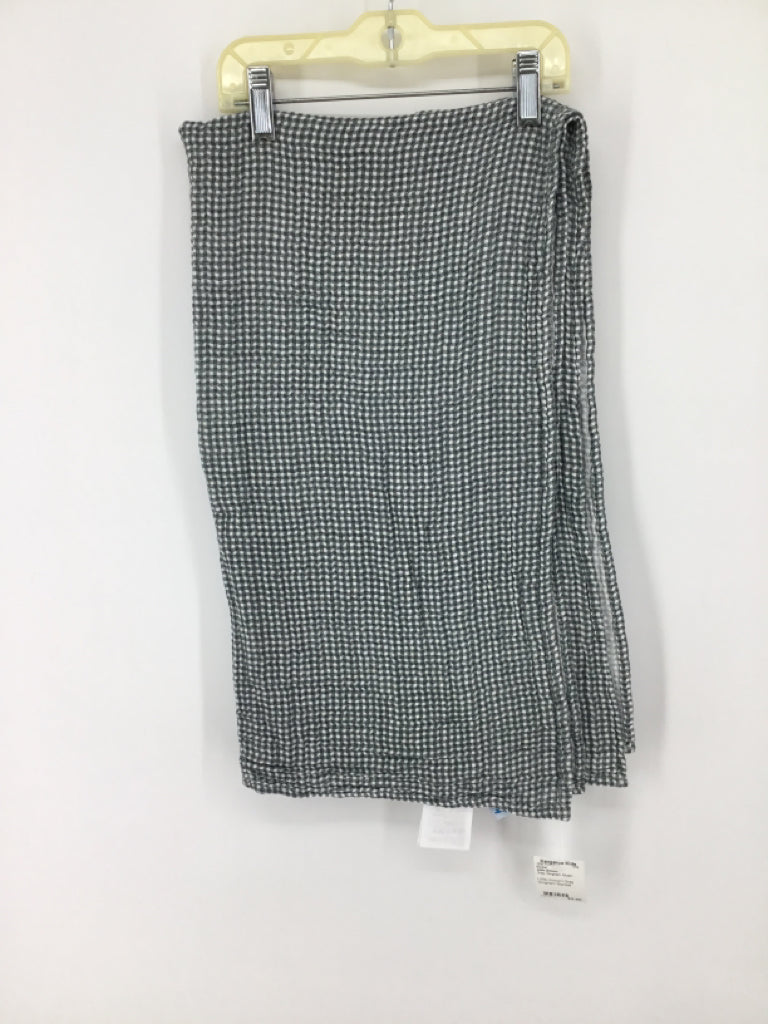 Little Unicorn Gray Gingham Blanket