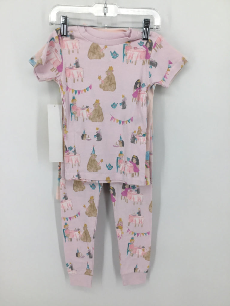 Burt's Bees Baby Child Size 4 Pink Pajamas - girls