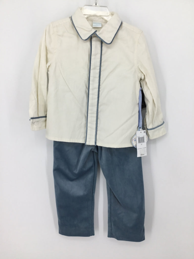 Edgehill Collection Child Size 3 Blue Solid Outfit - boys