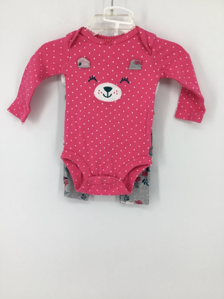 Carter's Child Size 3 Months Pink Outfit - girls