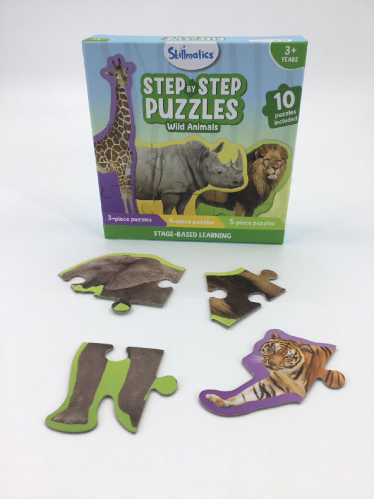 Skillmatics Wild Animals Step by Step Puzzles