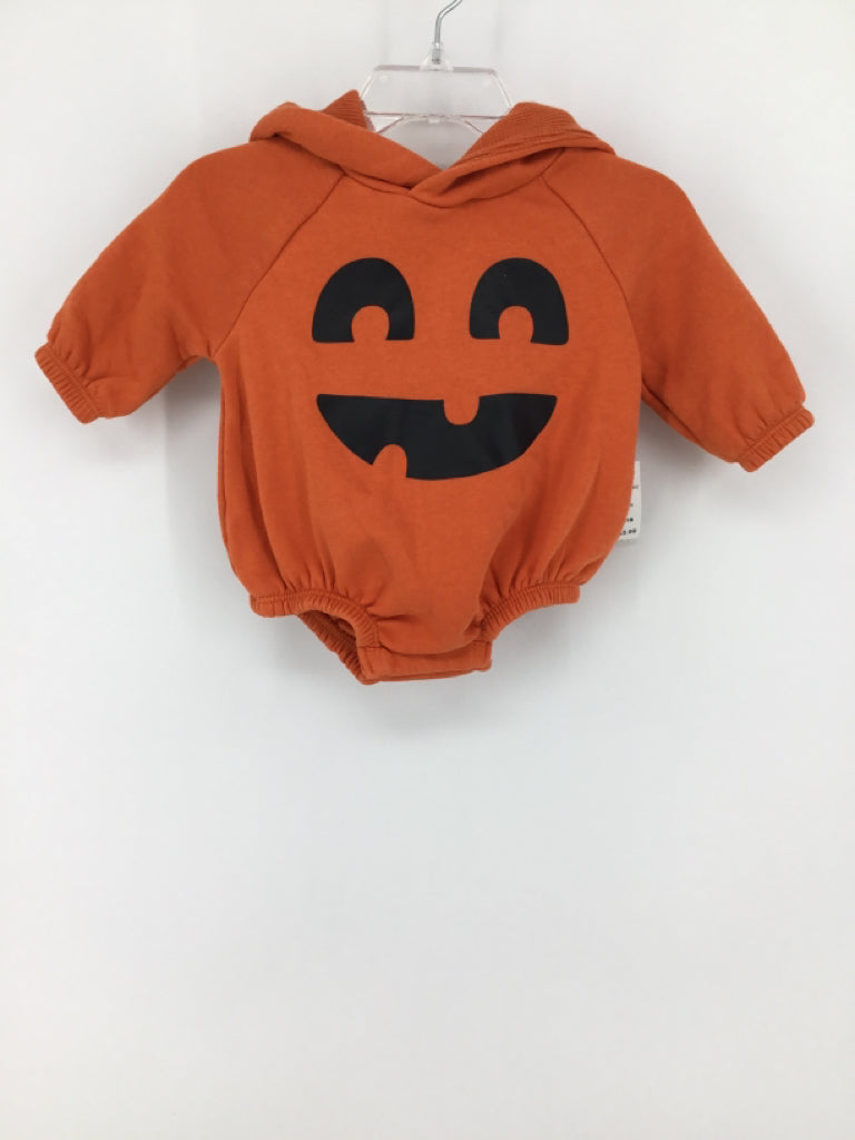 Old Navy Child Size 0-3 Months Orange Jack-O-Lantern Halloween Costume