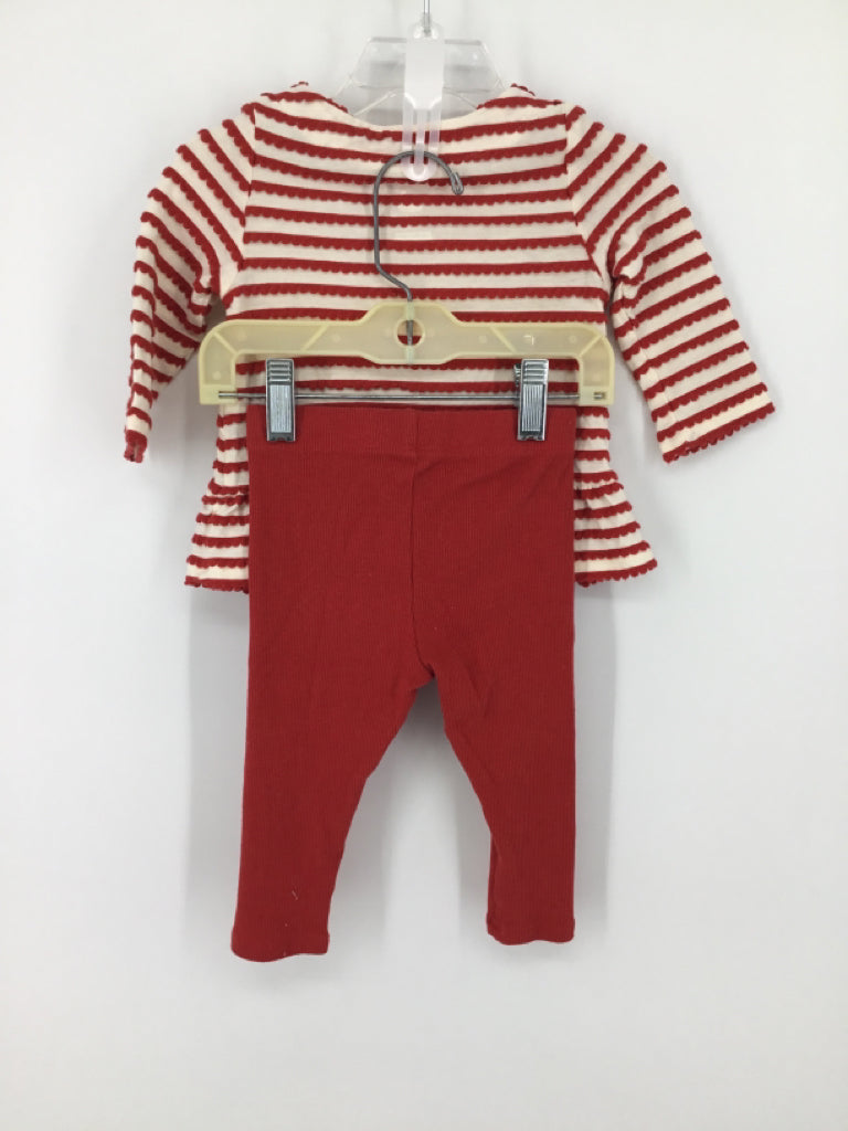 cloud island Child Size 6-9 Months Red Outfit - girls