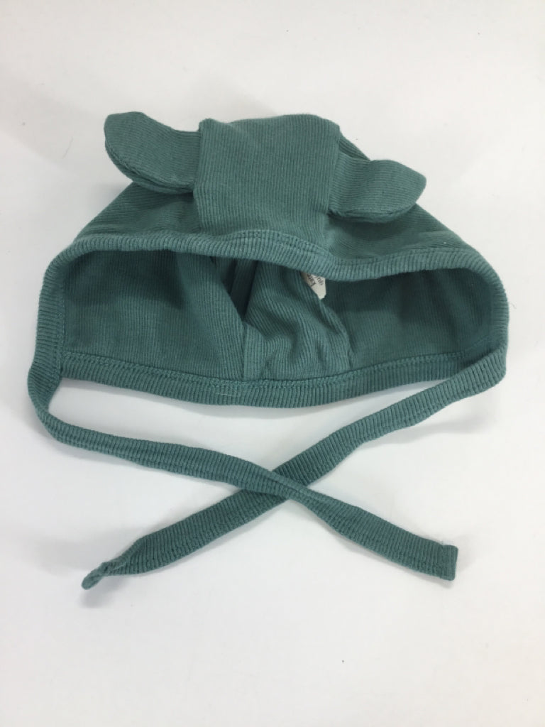 Kate Quinn Organics Child Size 6-12 Months Green Solid Hats - boys