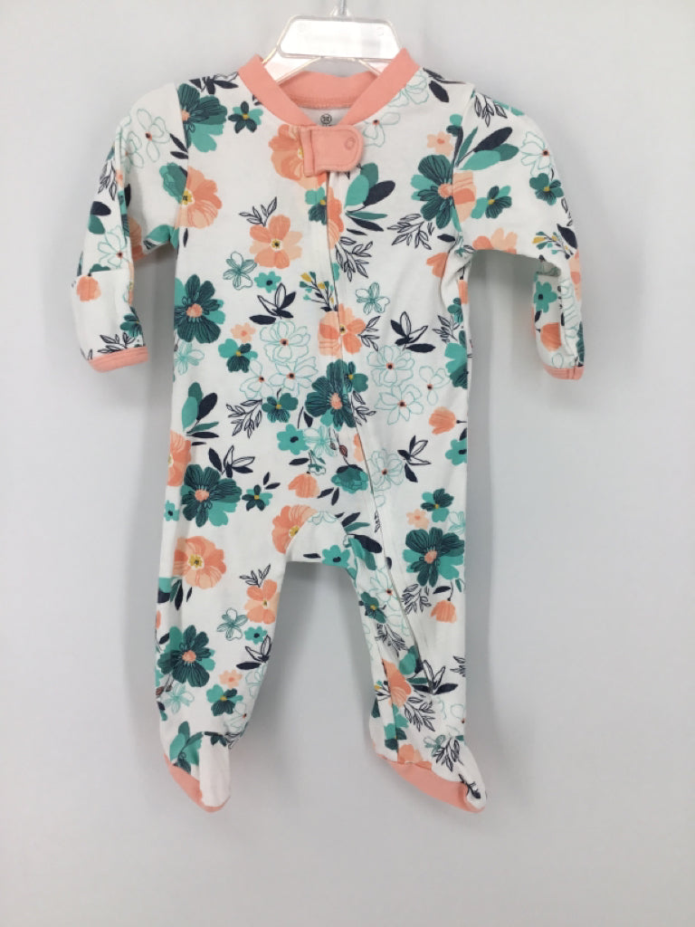 Honest Baby Clothing Child Size 3-6 Months Multi-Color Sleepers