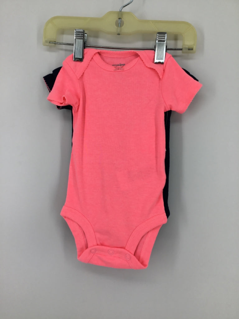 Simple Joys made by Carters Child Size 0-3 Months Pink Onesie