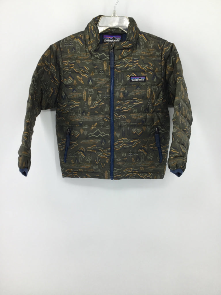 Patagonia Child Size 3 Green Print Outerwear - boys