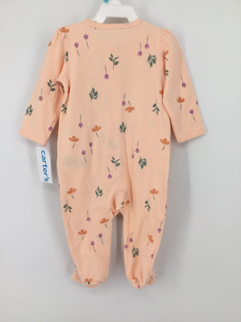 Carter's Child Size 6 Months Peach Sleepers