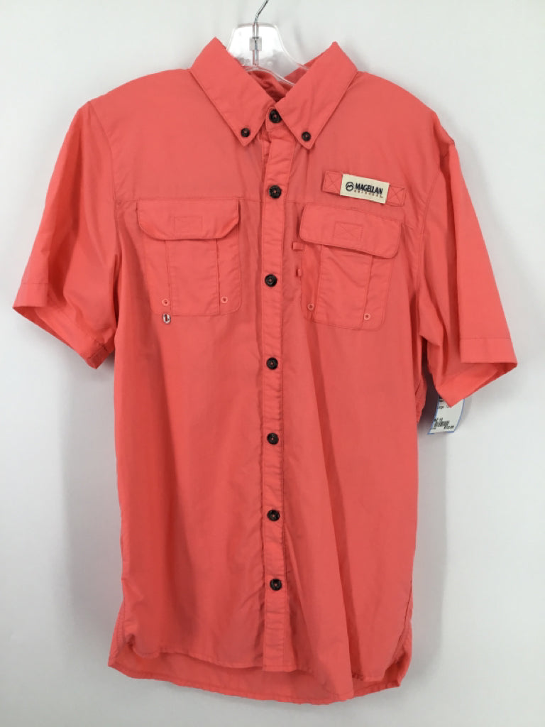 Magellan Child Size 10 Peach Solid Shirt - boys