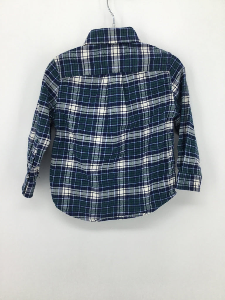 vineyard vines Child Size 2 Blue Plaid Shirt - boys