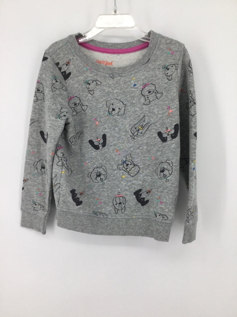 Cat & Jack Child Size 5 Gray Sweatshirt - girls