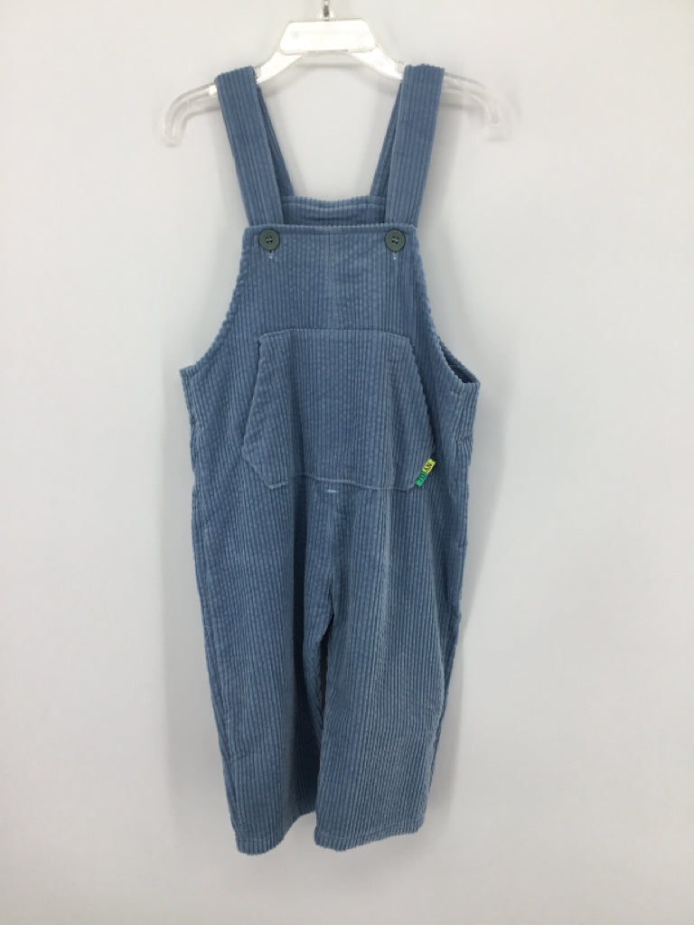 7Dian Child Size 4 Blue Solid Overalls - boys