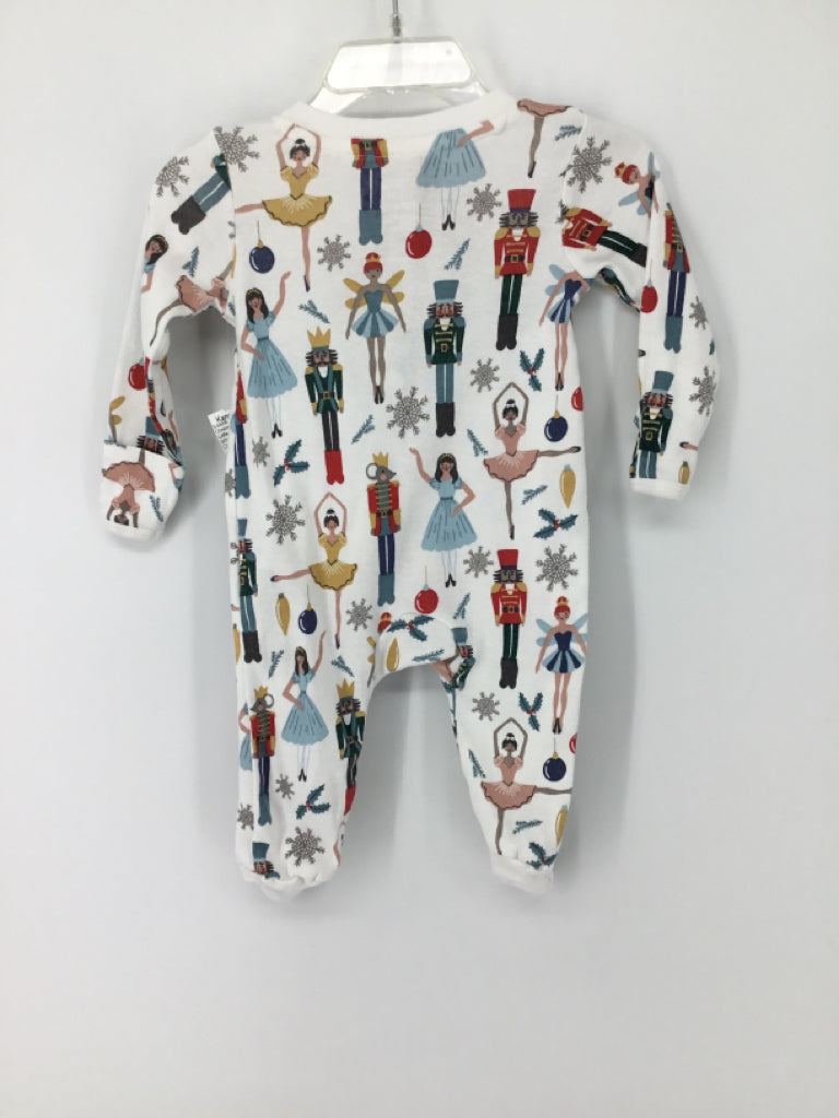 Little Planet Child Size 3 Months White Christmas Sleeper
