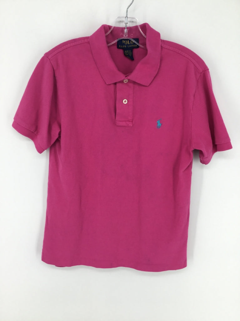 Ralph Lauren Child Size 10 Pink Solid Shirt - boys