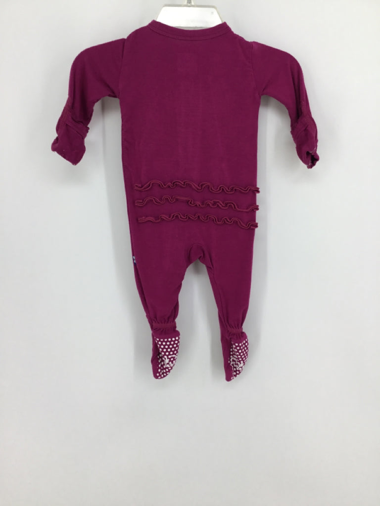 Kickee Pants Child Size Newborn Pink Sleepers