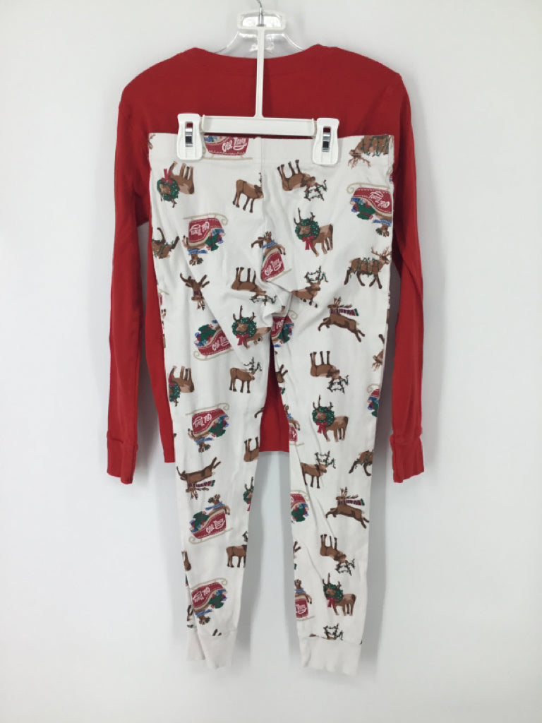 Old Navy Child Size 12 Red Christmas Pajamas
