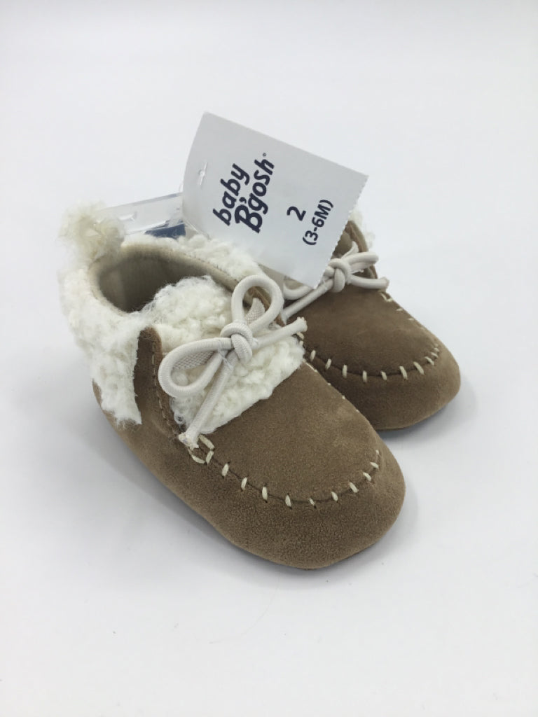 baby B'gosh Child Size 2 Toddler Tan Baby/Walker Shoes