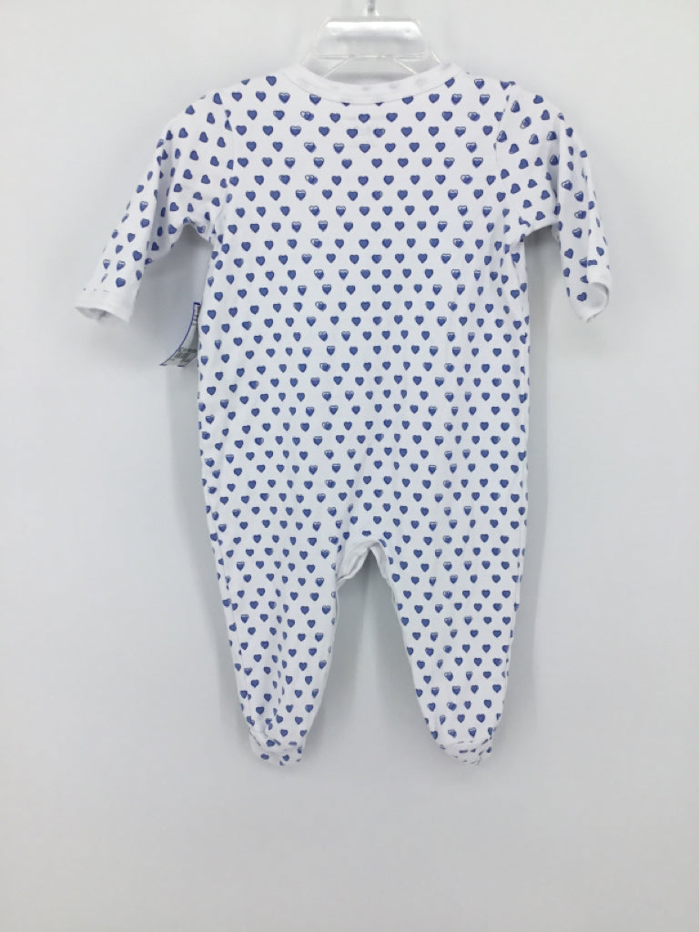Roller Rabbit Child Size 6-9 Months Blue Sleepers