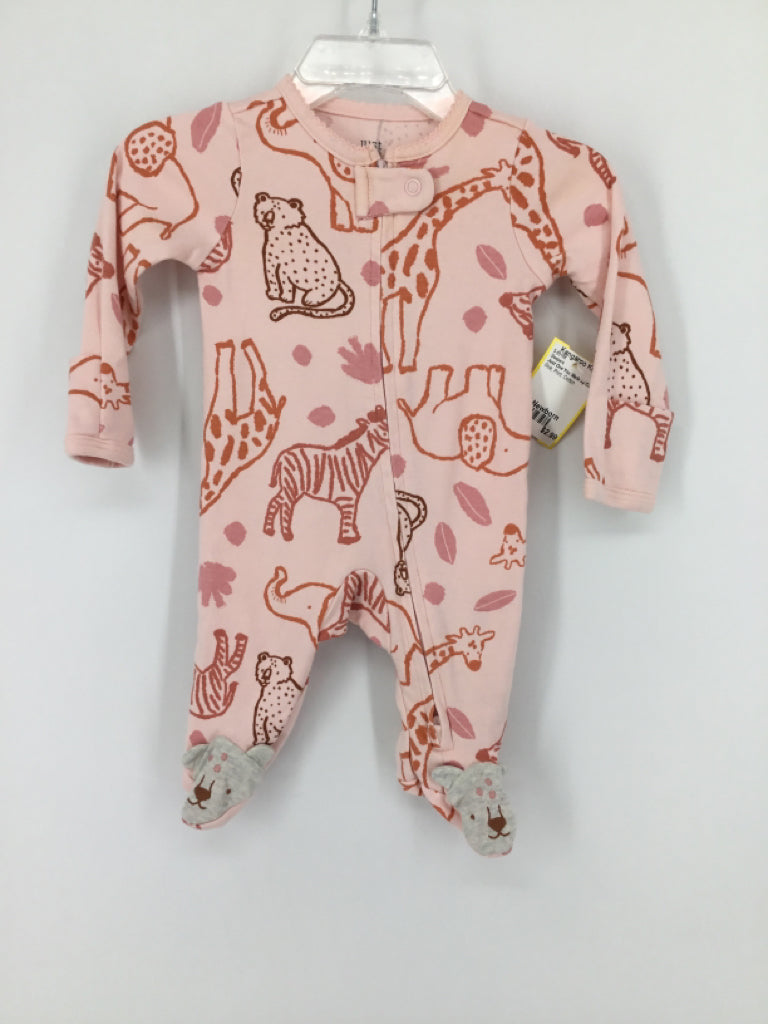 Just One You Made by Carters Child Size Newborn Pink Sleepers