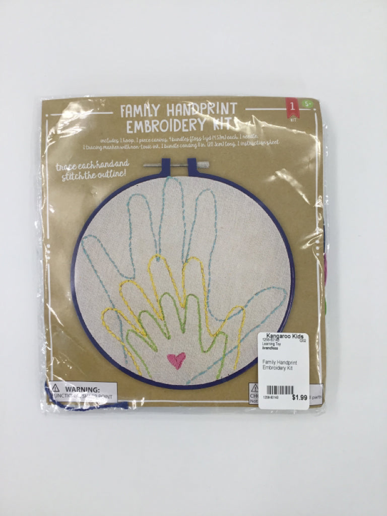 Family Handprint Embroidery Kit
