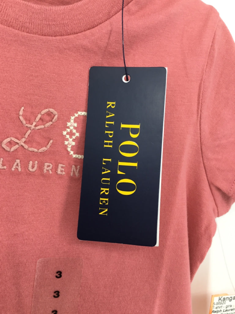 Ralph Lauren Child Size 3 Pink T-shirt - girls