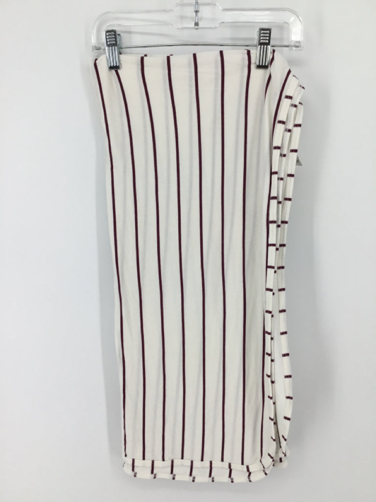 Lou Lou Burgundy Stripe Blanket