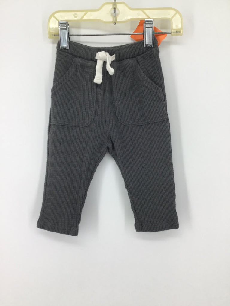 Little Co Child Size 6 Months Gray Solid Pants - boys