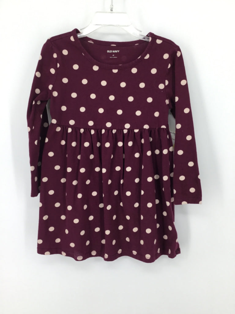 Old Navy Child Size 4 Burgundy Dress - girls