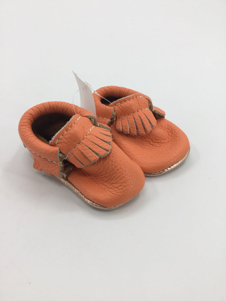 Freshly Picked Child Size 1 Toddler Orange Baby/Walker Shoes