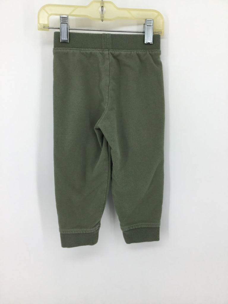 primary Child Size 18-24 Months Green Solid Pants - boys