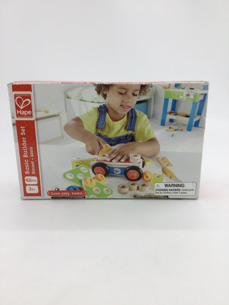Hape Basic Builder Set Learning Toy - 42 Pieces