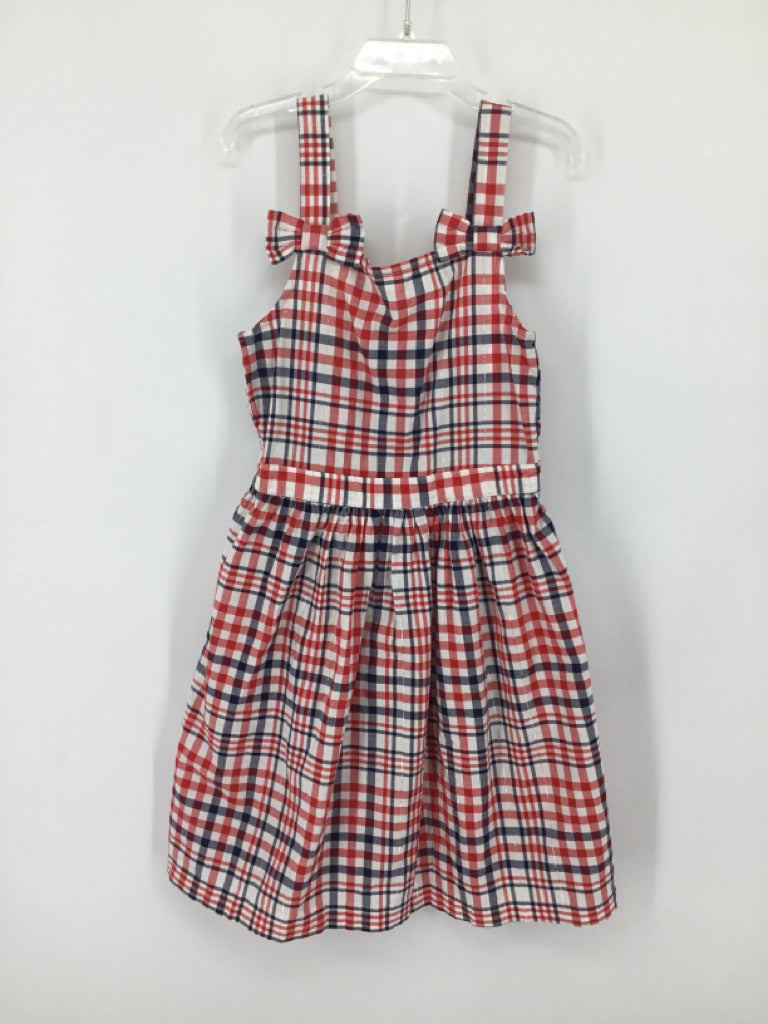 Carter's Child Size 7 Red Stars & Stripes Dress