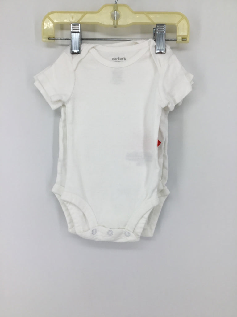 Just One You Made by Carters Child Size 3 Months White Onesie