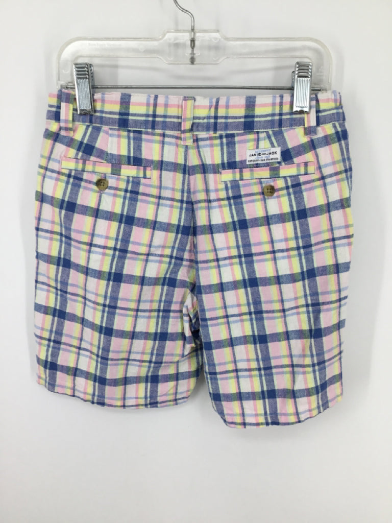 Janie and Jack Child Size 7 Multi-Color Plaid Shorts - boys