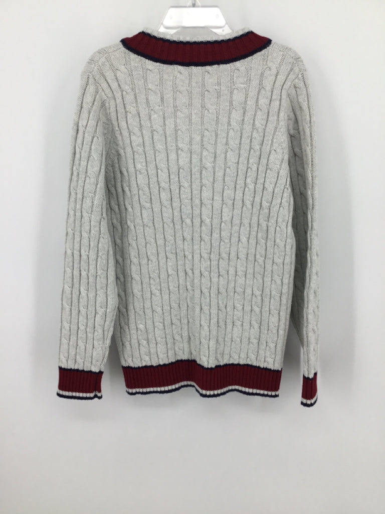 Hope & Henry Child Size 5 Gray Solid Sweater - boys