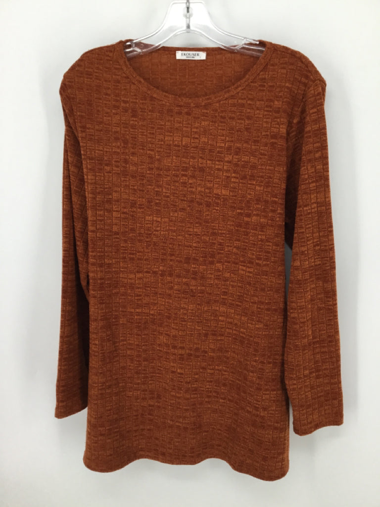 Ekouaer Size L Cotton Blend Top