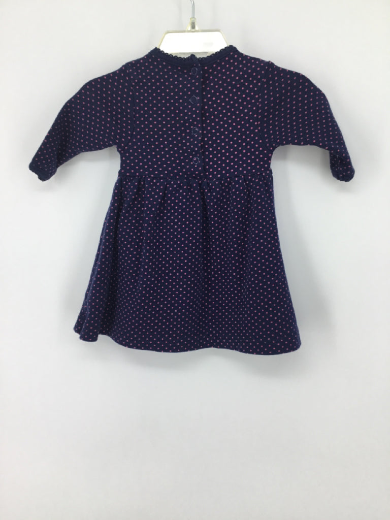 JoJo Maman Bebe Child Size 0-3 Months Navy Dress - girls
