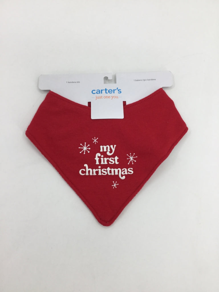 Carter's Red Christmas Bib