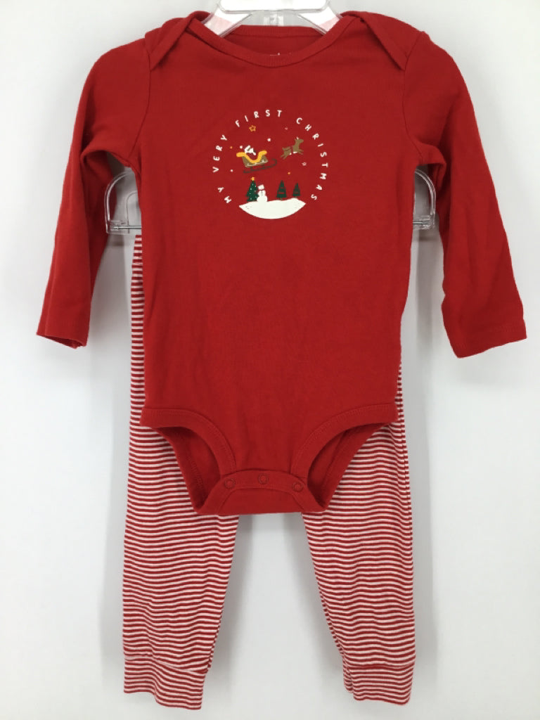 Carter's Child Size 18 Months Red Christmas Outfit