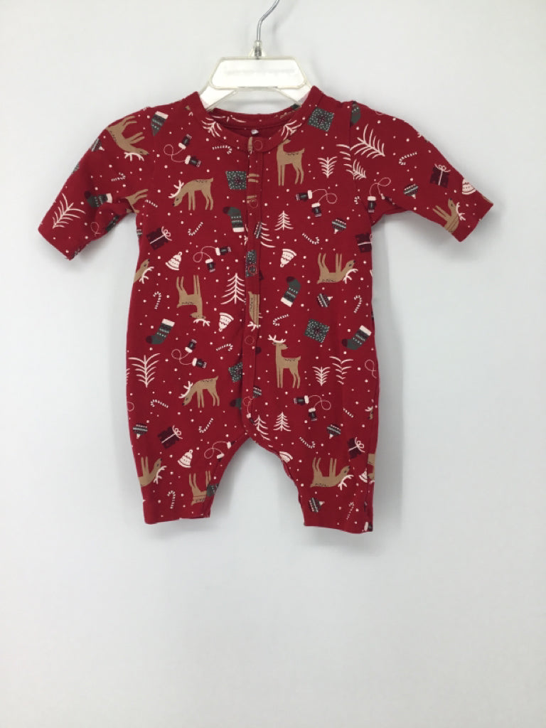 Name It Child Size Newborn Red Christmas Pajamas