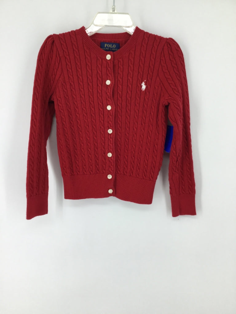 Ralph Lauren Child Size 4 Red Sweater - girls