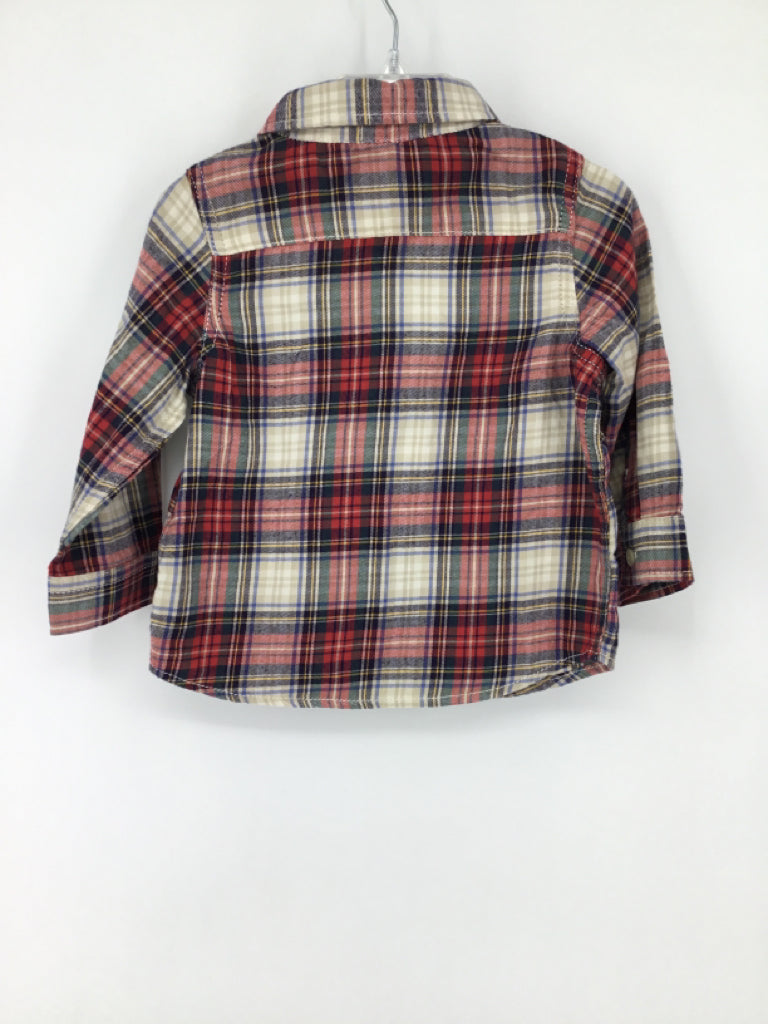 Baby Gap Child Size 18-24 Months Red Plaid Shirt - boys