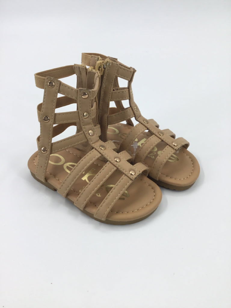bebe Child Size 6 Toddler Tan Sandals/Flip Flops