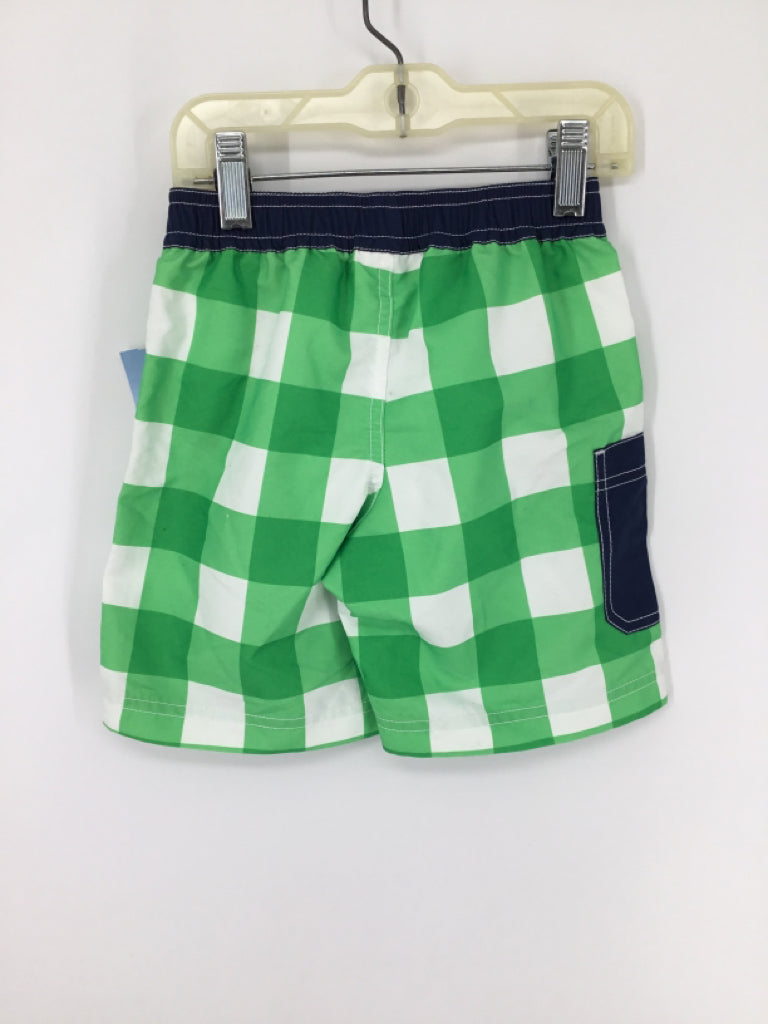 Hanna Andersson Child Size 3 Green Gingham Swimwear - boys