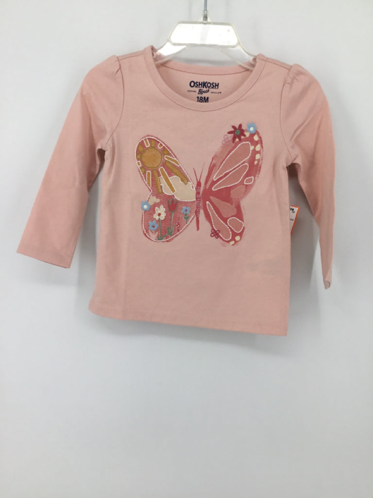 OshKosh B'gosh Child Size 18 Months Pink T-shirt - girls