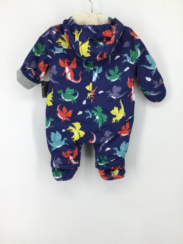 Baby Boden Child Size 0-3 Months Navy Dragon Outerwear - boys