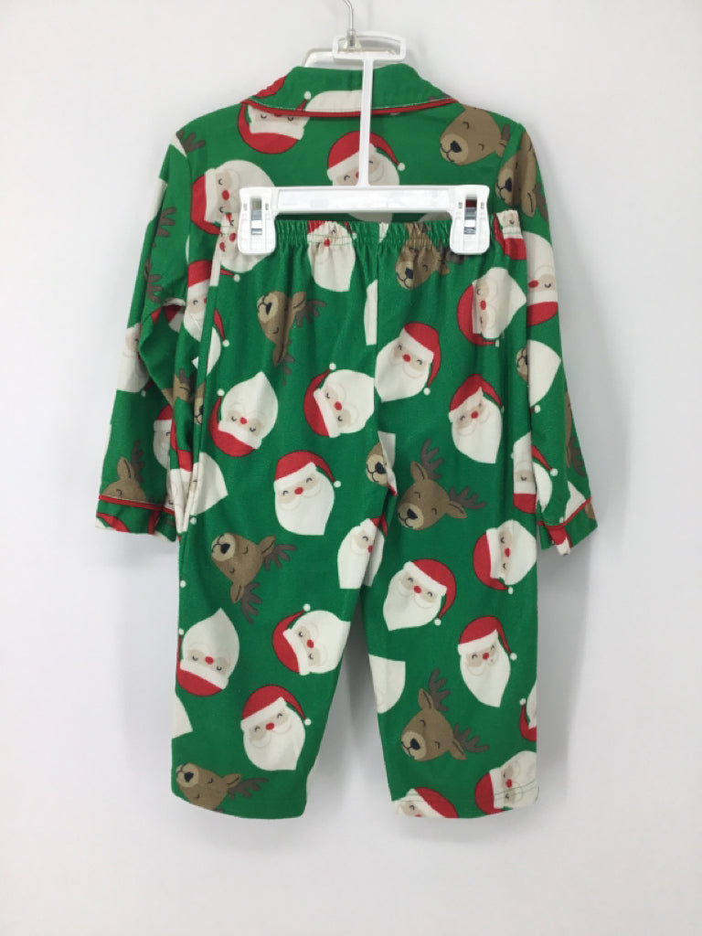 Just One You Made by Carters Child Size 3 Green Christmas Pajamas